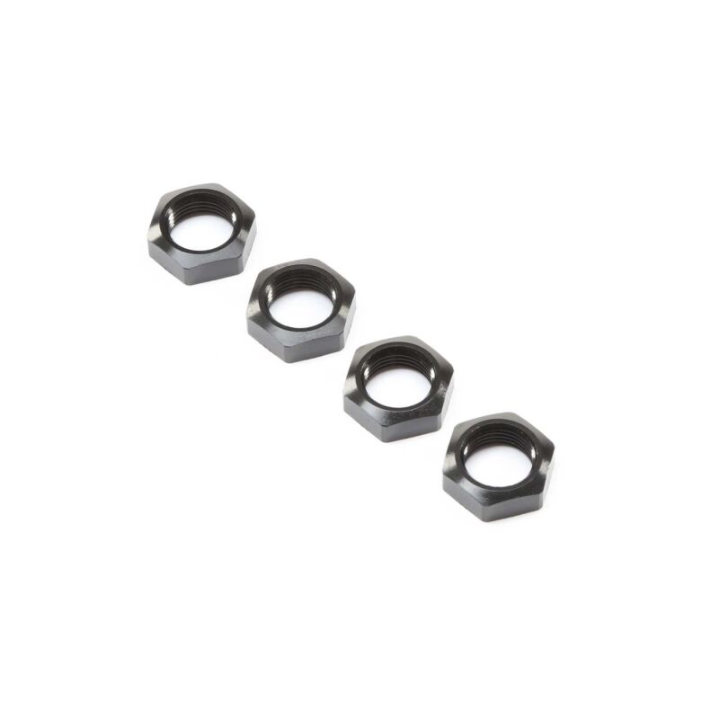Horizon Hobby - Wheel Nut, Black (4): Super Baja Rey (LOS252078)