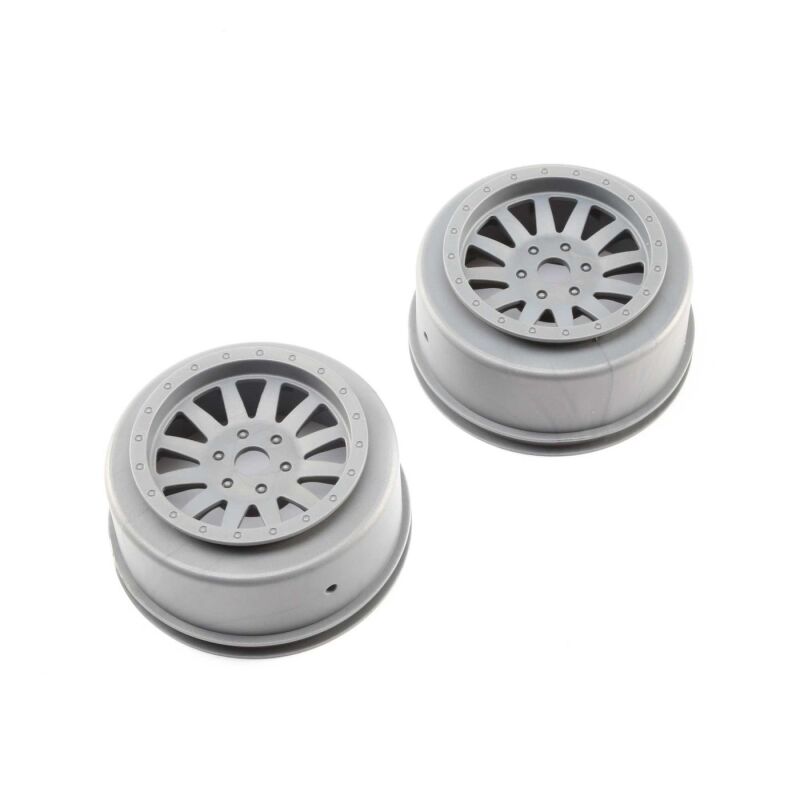 Horizon Hobby - Wheels, Silver (2): Super Baja Rey (LOS45020)