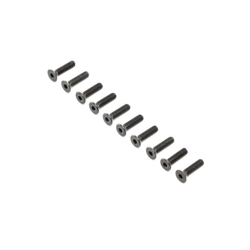 Horizon Hobby - Flat Head Screws, Stl, BO, M4 x 16mm (10) (LOS255017)