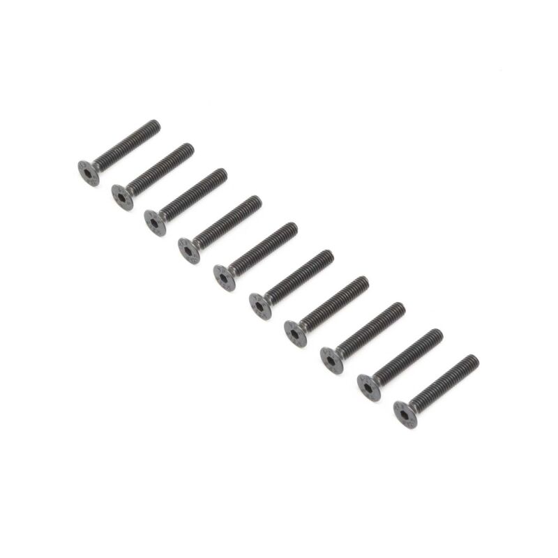 Horizon Hobby - Flat Head Screws, Stl, BO, M4 x 25mm (10) (LOS255018)