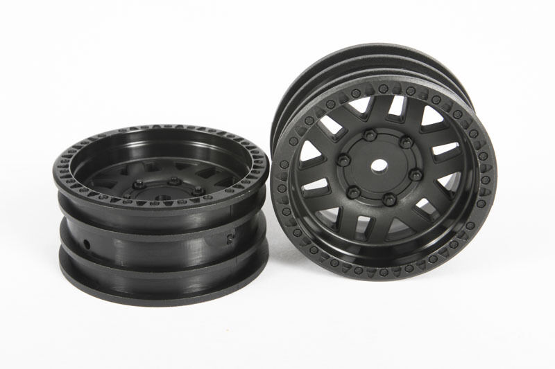 Horizon Hobby - AX31587 1.9 Wheels KMC XD Machete Crawl Black (2) (AXIC8010)