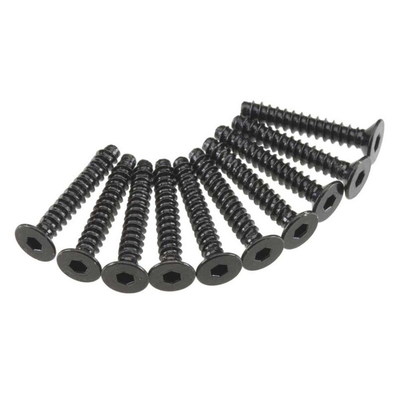 Horizon Hobby - AXA468 Hex Socket Tap Flat Head M3x18mm Black (10) (AXIC0130)