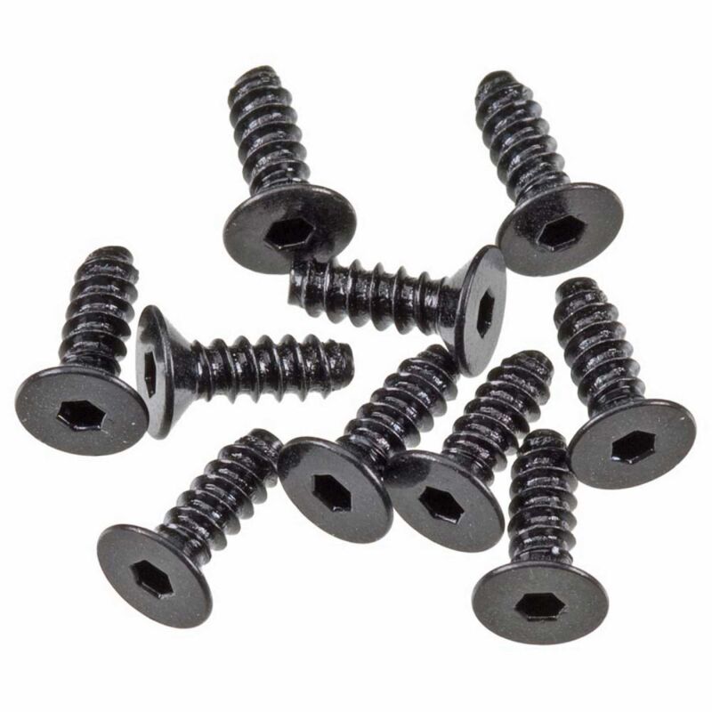 Horizon Hobby - AXA0413 Hex Sckt Tapping Flat Hd M2.6x8mm Blk(10) (AXIC0008)
