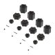 Horizon Hobby - AX31074 Hex Hub Conv Set (12mm)(4pcs) 9026/Wraith (AXIC8027)
