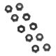 Horizon Hobby - AXA1052 Thin Nylon Locking Hex Nut M3 Black (10) (AXIC1052)