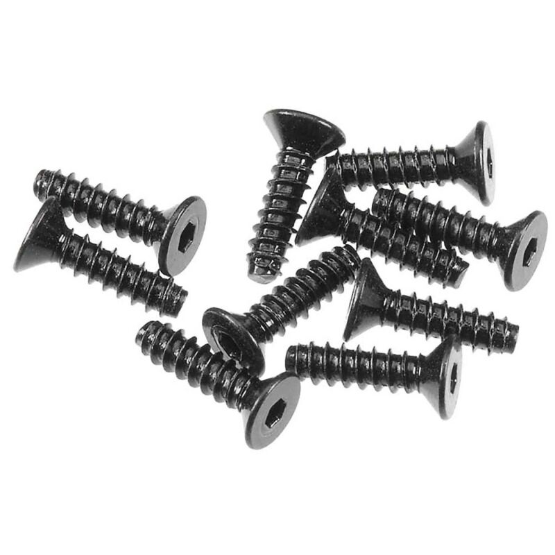 Horizon Hobby - AXA0414 Hex Sckt TappingFlat Hd M2.6x10mm Blk (10) (AXIC0004)