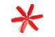 Graupner - Propeller 4046 6-Blatt rot CW VE 4 rot (2959.4X4.6R)