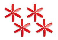 Graupner - Propeller 4046 6-Blatt rot CCW VE 4 rot...