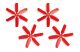 Graupner - Propeller SET 4046 6-Blatt rot CW CCW ro (2959.4X4.6)
