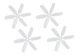 Graupner - Propeller 4046 6-Blatt weiß CW VE 4 weiß (2958.4X4.6R)