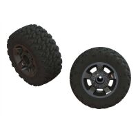 Horizon Hobby - Ragnarok Mt Tire ST Glued (Black Chrome)...