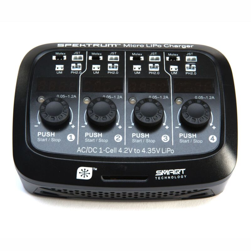 S44 Smart Micro 4 port AC/DC 1S LiPo charger