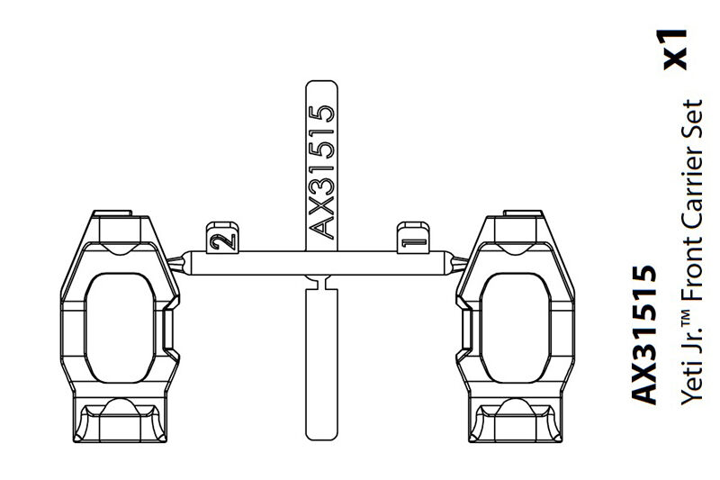 Horizon Hobby - AX31515 Front Carrier Set (AXIC1515)