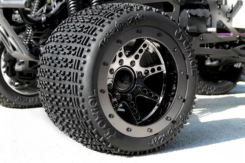 Horizon Hobby - AX8046 Oversize Beadlock 8-Spk Blk Chrm (2) (AXIC8046)