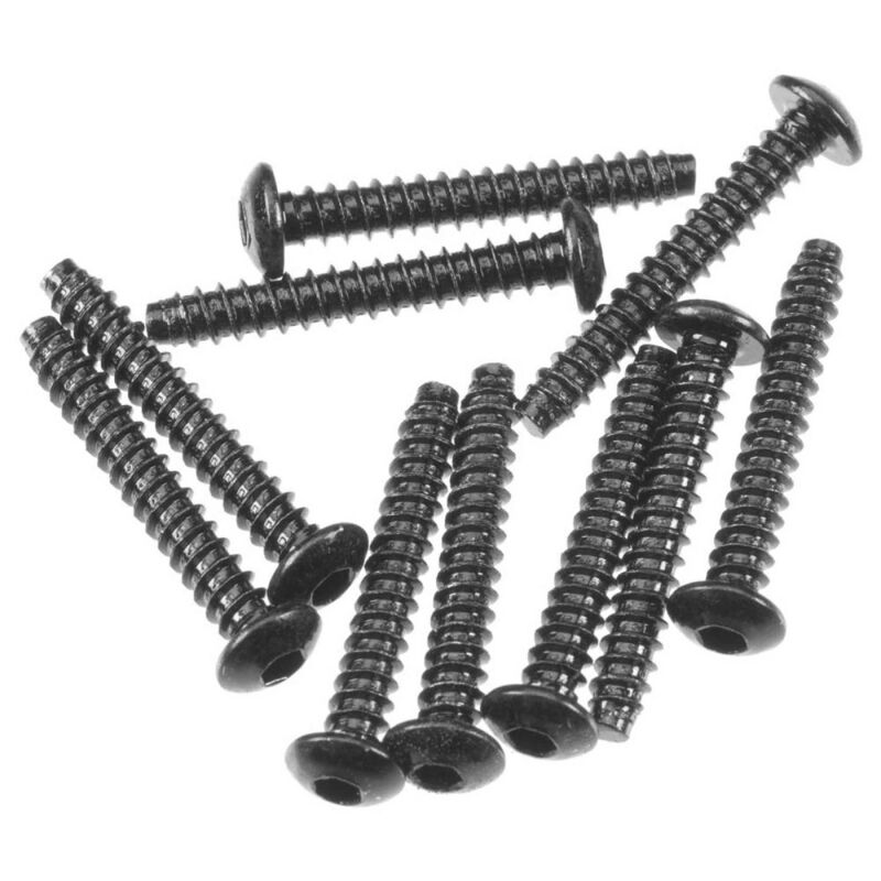 Horizon Hobby - AXA0439 Hex Sckt Tapping Butto Hd M3x20mm Blk (10) (AXIC0439)