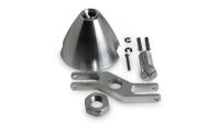 45mm / 4,0mm Turbo Spinner Aluminium mit Z-Gabel