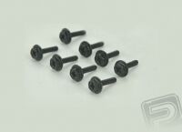 Graupner - Radschrauben 2,6x12mm VE8 (90815.16071)