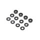 Horizon Hobby - M3 Caster Block Alum Washer Set, Black (4ea) (TLR336007)