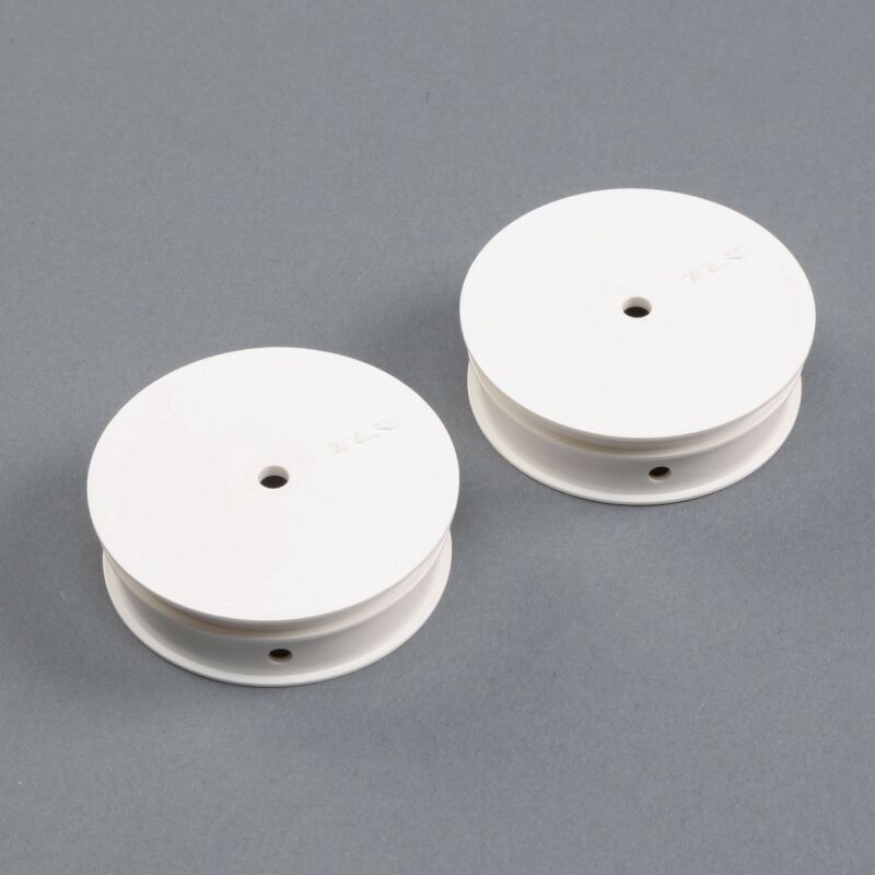 Horizon Hobby - Narrow Front Wheel, Stiffezel, White (2): 22 (TLR43019)