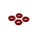 Horizon Hobby - Aluminum Wheel Nut 17mm Red (4) (ARA310906)