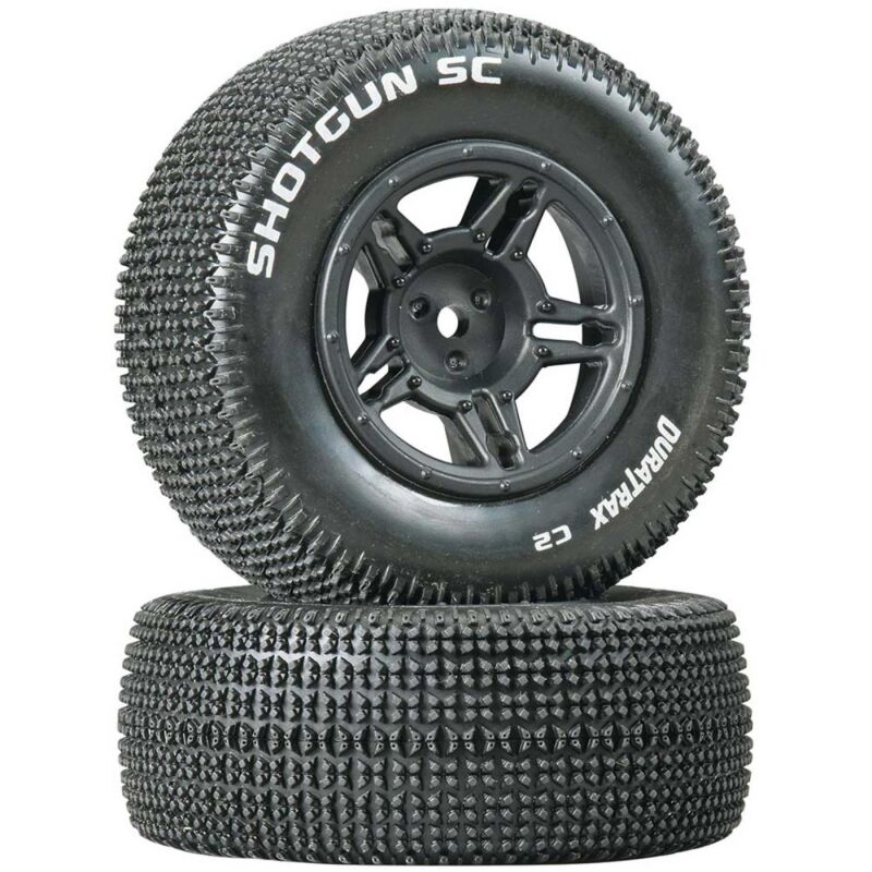 Horizon Hobby - Shotgun SC Tire C2 Mounted Rear Slash (2) (DTXC3687)