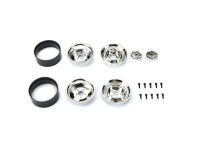 Carisma RC - SCA-1E 1.9 Chrome Beadlock Wheel Set (2...