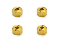 Carisma RC - SCA-1E Brass Weight Wheel Hex Set (4...