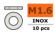 G-Force RC - Unterlegscheibe - M1,6 - Inox (10 Stück)