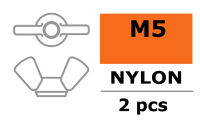 M5 Flügelmutter Nylon (2 Stück)