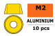G-Force RC - Aluminium Unterlegscheibe - für M2 Zylinderkopfschrauben - AD=6mm - Gold - 10 St (GF-0406-010)