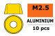 G-Force RC - Aluminium Unterlegscheibe - für M2.5 Zylinderkopfschrauben - AD=7mm - Gold - 10 St (GF-0406-020)