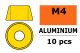 G-Force RC - Aluminium Unterlegscheibe - für M4 Zylinderkopfschrauben - AD=10mm - Gold - 10 St (GF-0406-040)