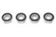 G-Force RC - Kugellager - Chromstahl - ABEC 3 - Gummidichtung - 5X12X4 - MR125-2RS - 4 St (GF-0500-007)
