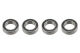 G-Force RC - Kugellager - Chromstahl - ABEC 3 - Gummidichtung - 6X10X3 - MR106-2RS - 4 St (GF-0500-009)