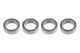 G-Force RC - Kugellager - Chromstahl - ABEC 3 - Gummidichtung - 8X12X3,5 - MR128-2RS - 4 St (GF-0500-013)