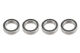 G-Force RC - Kugellager - Chromstahl - ABEC 3 - Gummidichtung - 10X15X4 - 6700-2RS - 4 St (GF-0500-017)
