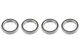 G-Force RC - Kugellager - Chromstahl - ABEC 3 - Gummidichtung - 15X21X4 - MR6702-2RS - 4 St (GF-0500-026)