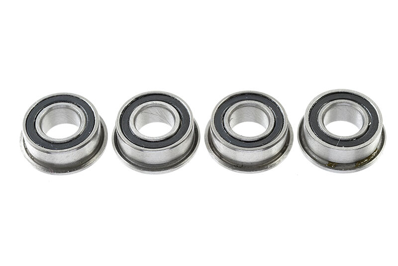 G-Force RC - Kugellager - Chromstahl - ABEC 3 - Gummidichtung - 5X10X4 - mit Bund - MF105-2RS - 4 St (GF-0505-002)