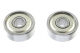 G-Force RC - Kugellager - Chromstahl - ABEC 3 - Metalldichtung - 4X13X5 - MR624ZZ - (2 Stück)