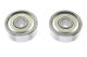 G-Force RC - Kugellager - Chromstahl - ABEC 3 - Metalldichtung - 8X14X4 - MR148ZZ - (2 Stück)