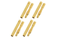 Steckverbinder 2,0mm Goldkontakt Stecker & Buchse (4...