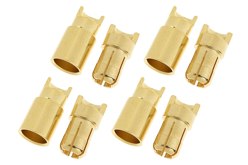6,0mm Goldkontakt Stecker & Buchse (4 Paar)