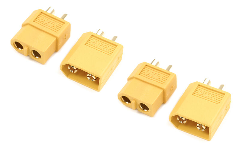 G-Force RC - Steckverbinder - XT-60 - Goldkontakten - Stecker + Buchse - 2 Paare (GF-1003-001)