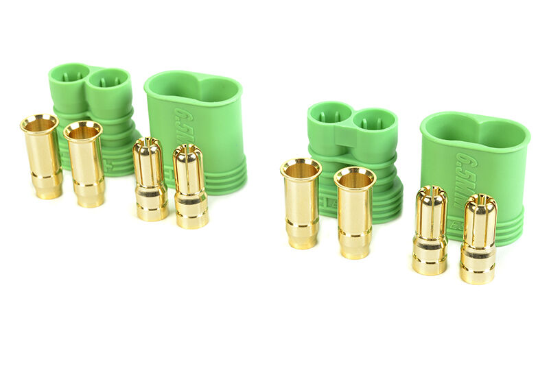 G-Force RC - Steckverbinder - CC 6.5 - Goldkontakten - Stecker + Buchse - 2 Paare (GF-1024-001)