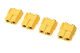 G-Force RC - Steckverbinder - XT-60PB - Goldkontakten - Stecker - 4 St (GF-1042-002)