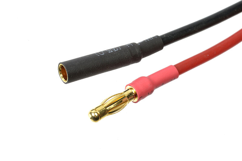 G-Force RC - Steckverbinder w/ Lead - 4.0mm - Goldkontakten - 14AWG Silikon Kabel - 10cm - 1 pc (GF-1052-001)