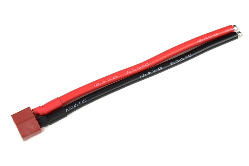 G-Force RC - Steckverbinder mit Kabel - Deans - Goldkontakten - Buchse - 12AWG Silikon Kabel - 10cm - 1 St (GF-1070-005)