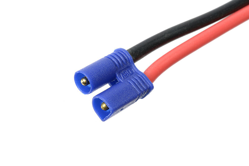 G-Force RC - Steckverbinder mit Kabel - EC-2 - Goldkontakten - Buchse - 14AWG Silikon Kabel - 12cm - 1 St (GF-1076-002)