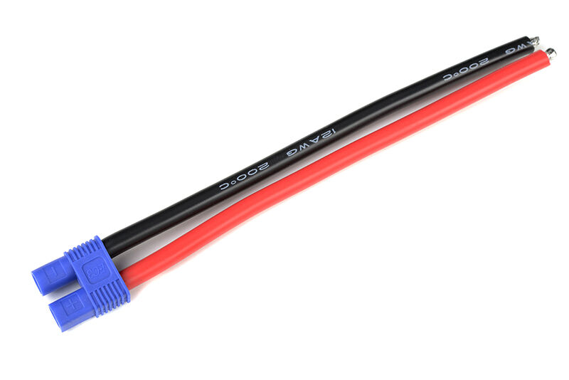 G-Force RC - Steckverbinder mit Kabel - EC-3 - Goldkontakten - Stecker - 12AWG Silikon Kabel - 12cm - 1 St (GF-1077-001)