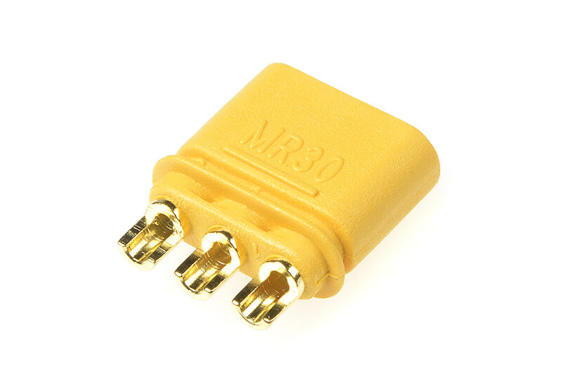 G-Force RC - Connector - MR-30 3-Polig - mit Kappe - Goldkontakten - Buchse - 4 St (GF-1085-003)